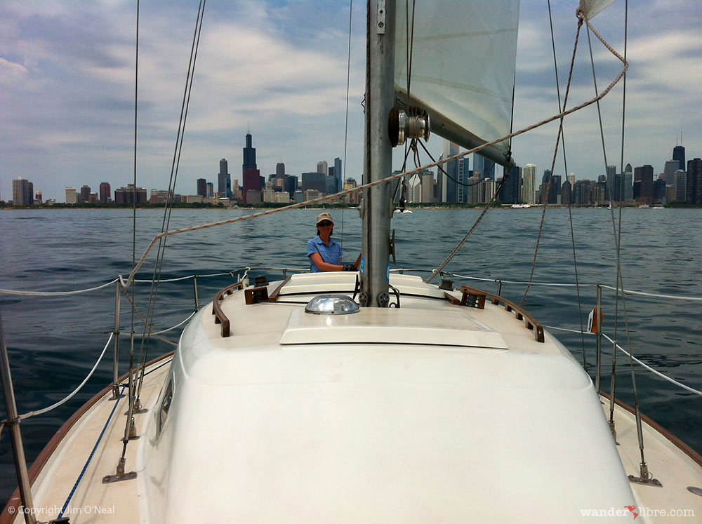 Sheri Takes us For a Sail on Lake Michigan in Chicago