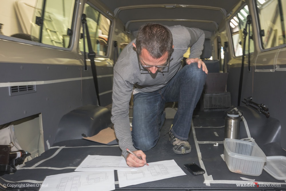 Refining interior measurements of our Land Cruiser Troop Carrier