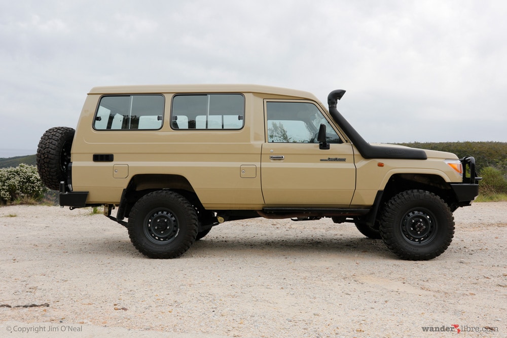 Our Land Cruiser Troop Carrier with ARB Bull Bar, Safari Snorkel, and Other basic off-road modifications