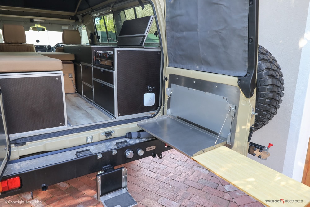 Land Cruiser Camper Conversion Outback Adventures Drop-down Table