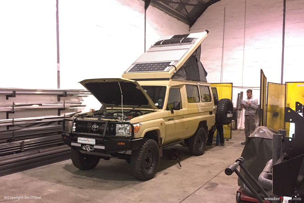 Land Cruiser Troopy Camper conversion at R&D Offload in Cape Town