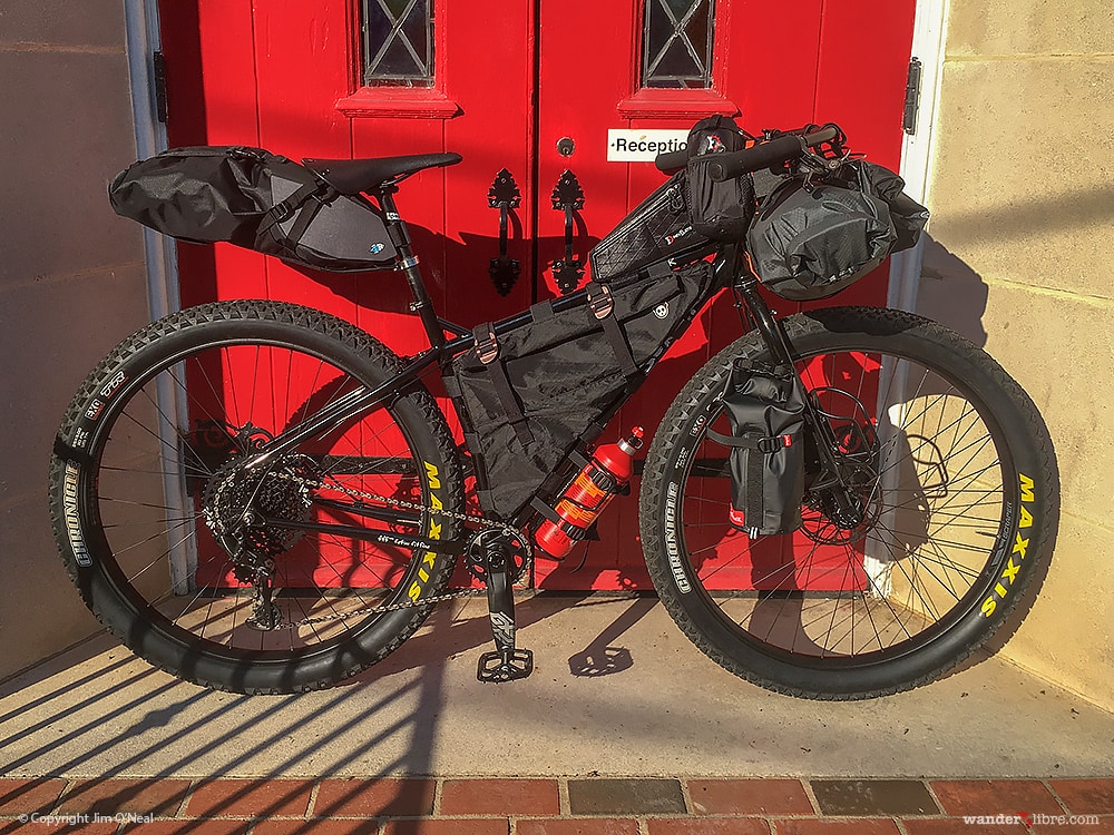 Surly ECR Set Up for Bikepacking with Porcelain Rocket Fusion Seat Bag