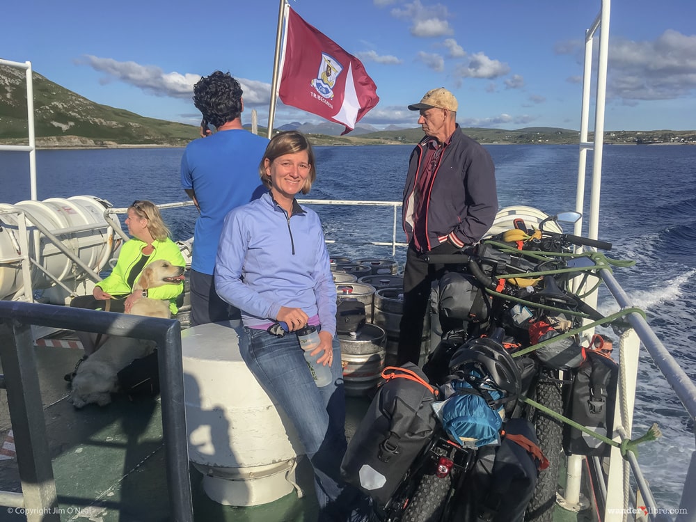 Inishbofin Ferry with Surly ECRs