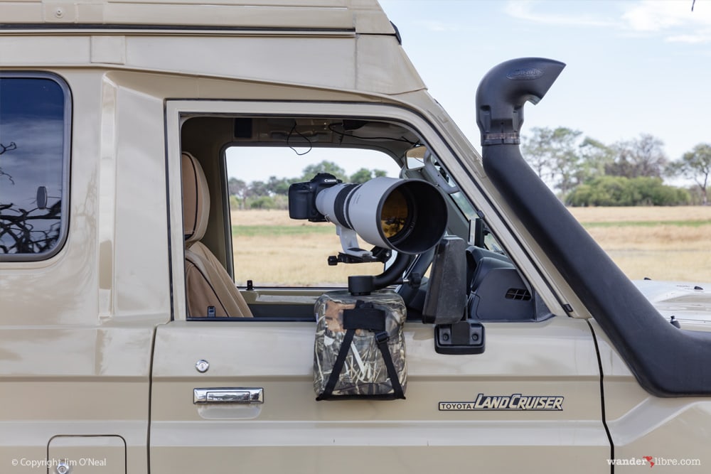 The Apex Low Profile Bean Bag Is a low cost, stable support for heavy super telephoto lenses