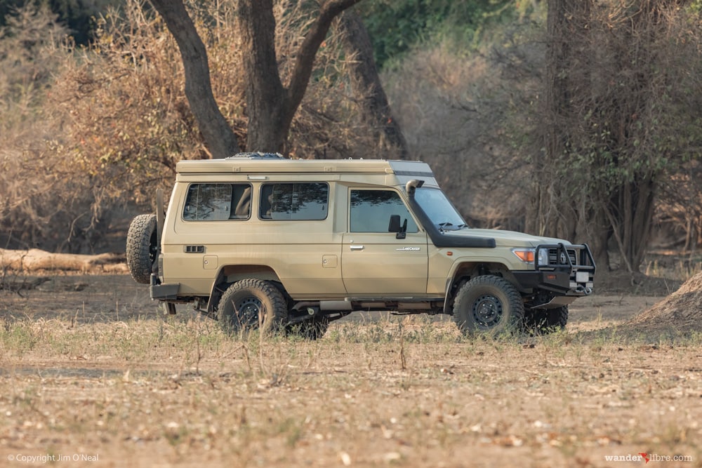 Custom LandCruiser Troopy Camper in Mana Pools, Zimbabwe