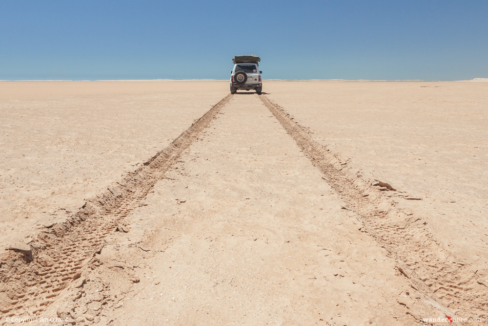 A portrait of Betty, our 80 Series Land Cruiser, taken in 2006 as we followed the Sahara desert up the Atlantic coast to Nouadhibou, Mauritania.