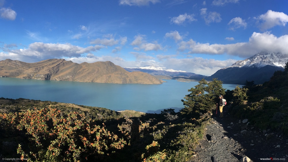 Sheri looks out over the view in Torres Del Paine