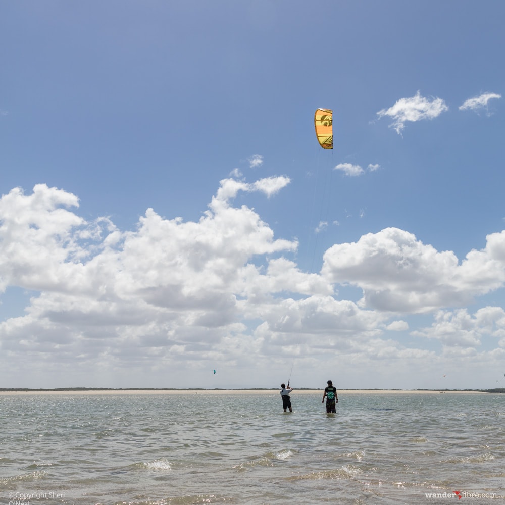 Jim learns to kiteboard in Brazil at Praia de Macapa