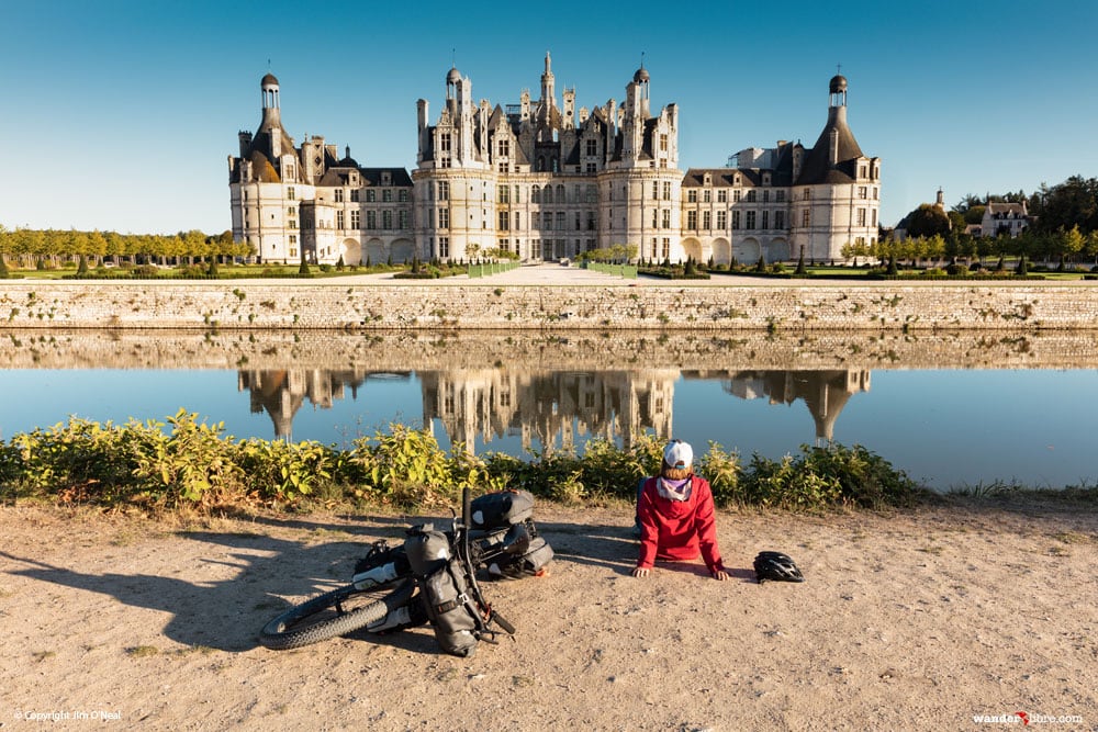 Visiting Chambord Chateaux while bike touring in France's Loire Valley