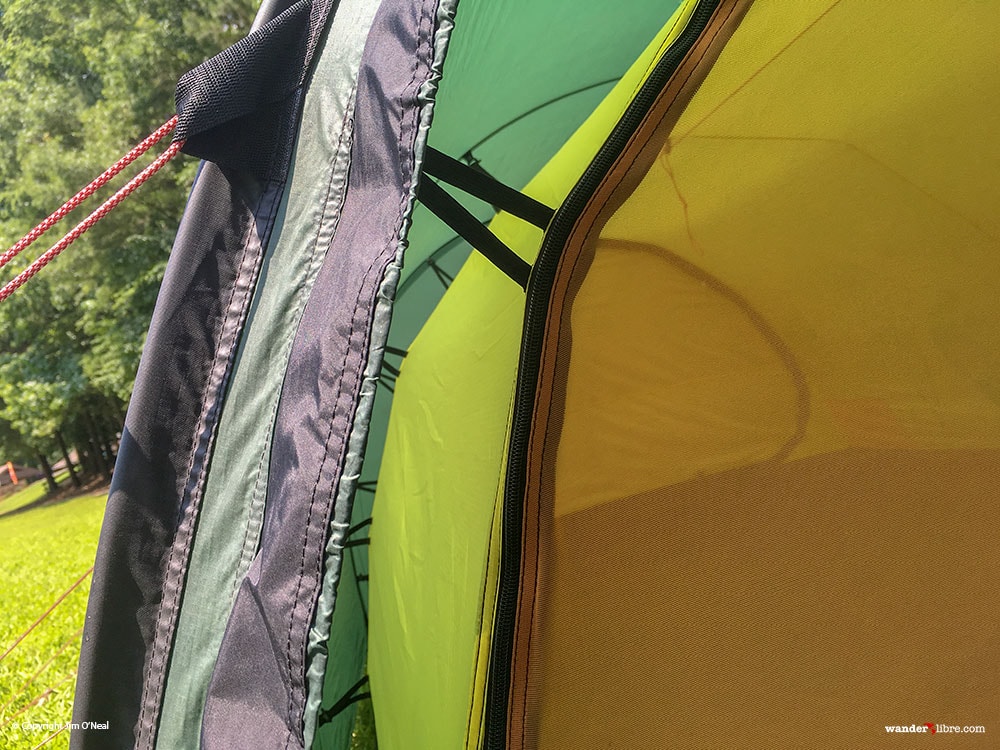 Clos up view of inner Hilleberg Tents Keron 3