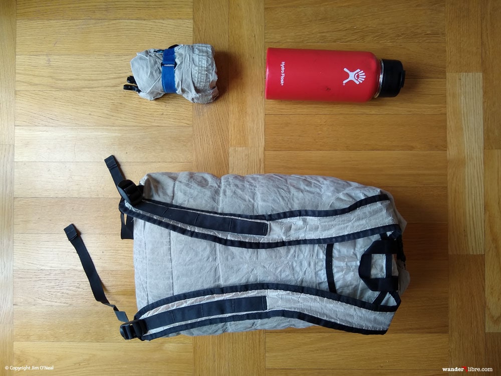 Photo showing the packability of the Hyperlite Mountain Gear Metro Pack