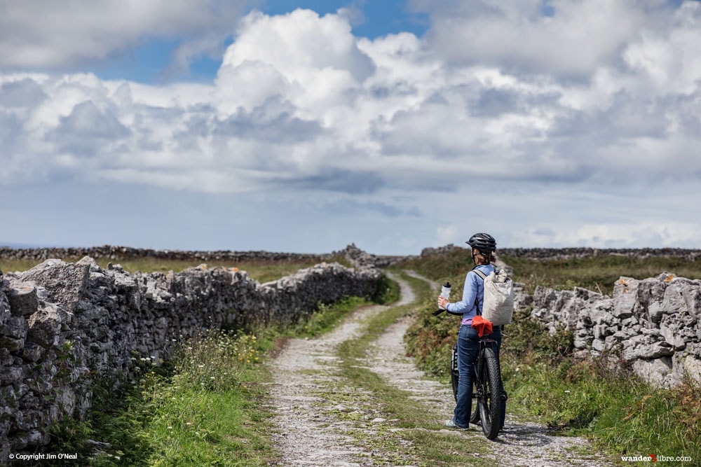 Wearing Hyperlite Mountain Gear Metro Pack while Bikepacking