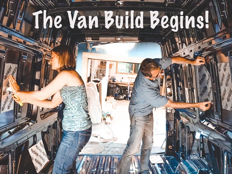 Our First DIY Van Build Project – Applying Sound Deadener to our Sprinter
