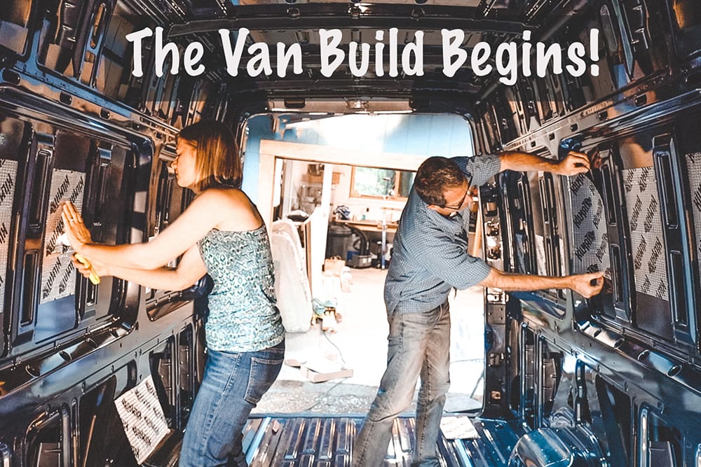 Our First DIY Van Build Project – Applying Sound Deadener to our Sprinter